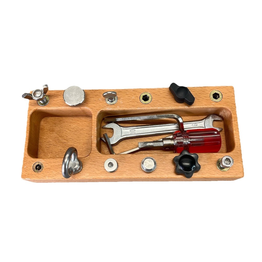 13 Pcs Kids Montessori Screwdriver Board Set Wooden Screw Driver Activities STEM